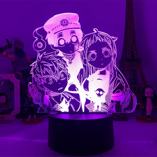 Anime Toilet-Bound Hanako-kun 3D Illusion Natlampe, LED Ta