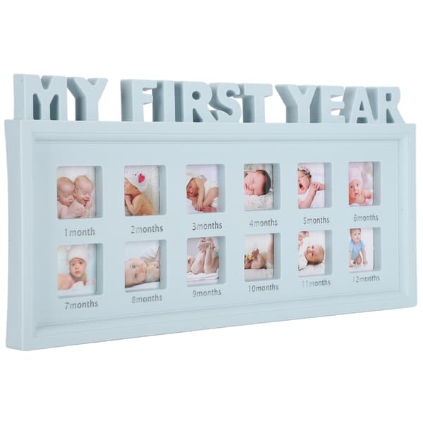 Fotoram Nyfödd Bebis Bild Souvenir Mitt Första År Minne Speciell Present för Rum Vägg Dekorativ Display