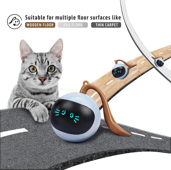 Katteleker Rullende Ball Interaktive Leker Katte Tryllestav Teaser Leker