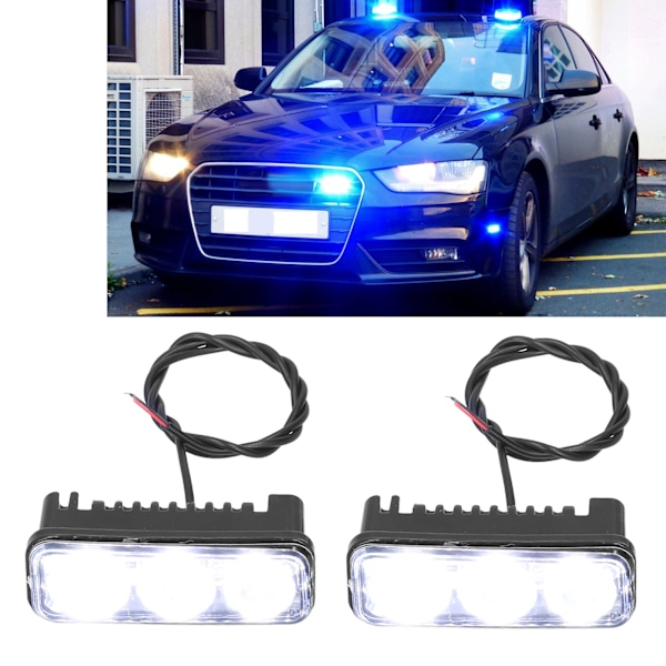 LED Frontgrill Advarselslys Universell Dagkjørelys for Biler Motorsykler