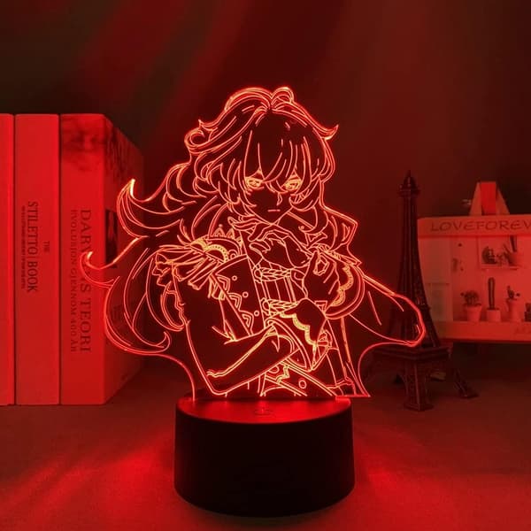 Genshin Impact Hu Tao lampe Spil Lys 3D LED Natlamper 16