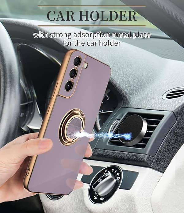 Kompatibel med Samsung Galaxy S21 FE Cover med Ringholder