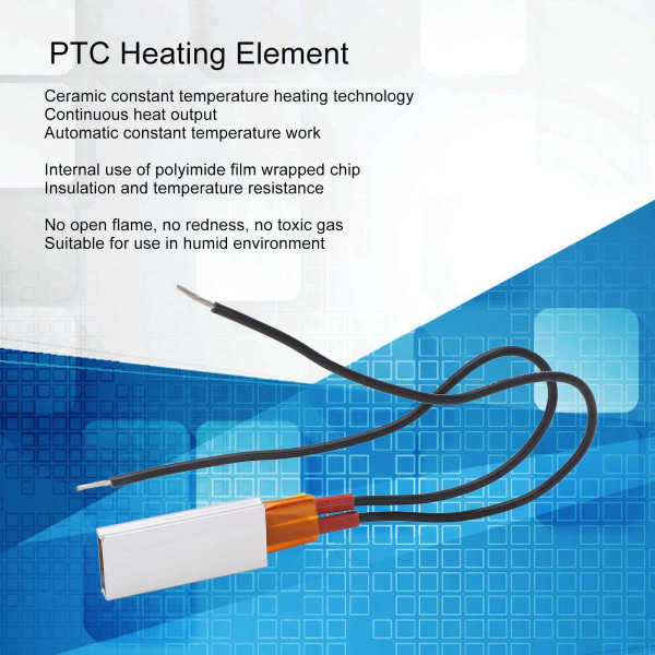 5 stk PTC varmeelement sikker konstant temperatur termostat varmeplate for fuktig miljø 220V 60 ℃