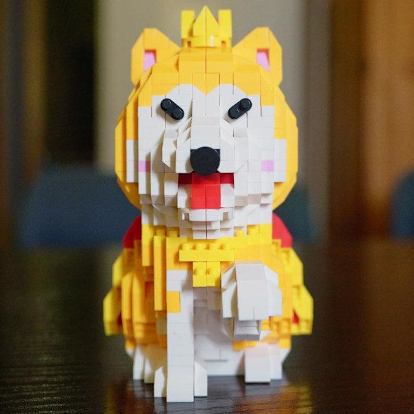 Shiba Inu Byggeklodser, Mini Mursten Byggesæt Hund, Sød Dyre Serie Mikro Mini Byggeklodser Sæt, Hund Mikro Byggeklodser til Drenge & Piger