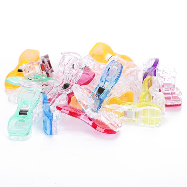 20 st Quiltade klämmor Falsning Miljövänlig Färg Plast Patch Work Fixerad Klämma