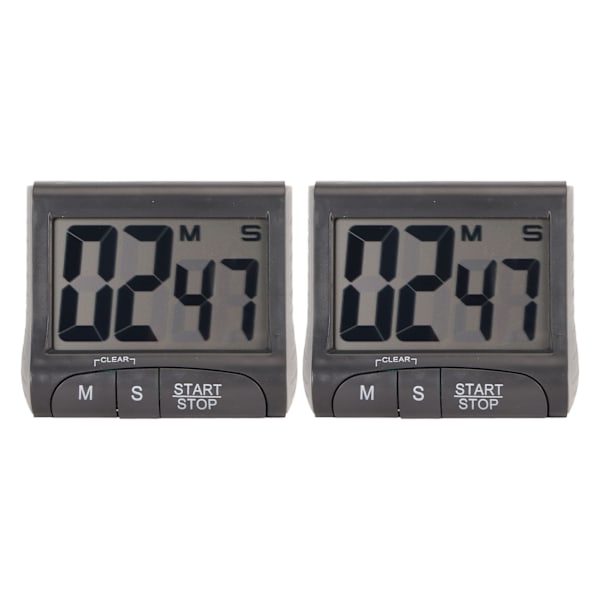 2PCS Digital Timer Multifunctional Magnetic Digital Countdown Timer with Large Digital Display for Office Kitchen