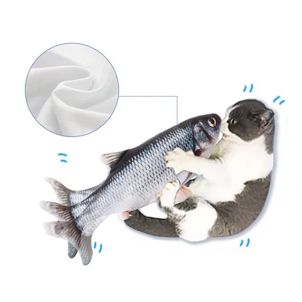 Dotpet Flopping Fish 26,6 cm, Uppgraderad för 2022, Moving Cat K