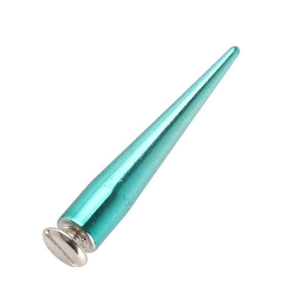 7mm 10 sæt metalspidsnitter og -nitter skru bagpå til DIY læderhåndværk (blå)