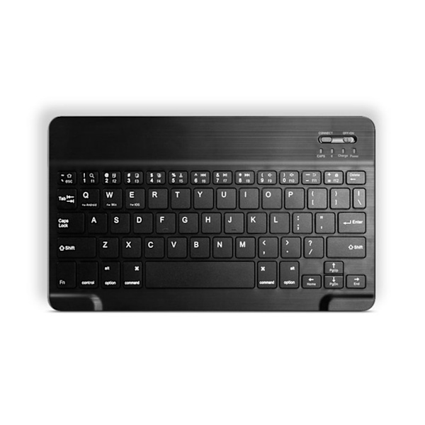 Tangentbord för surfplatta, magnetiska genvägsknappar, stativ, pennhållare, exakt fodral, trådlöst tangentbord för IOS-surfplatta 10,2 tum, svart fodral och svart tangentbord