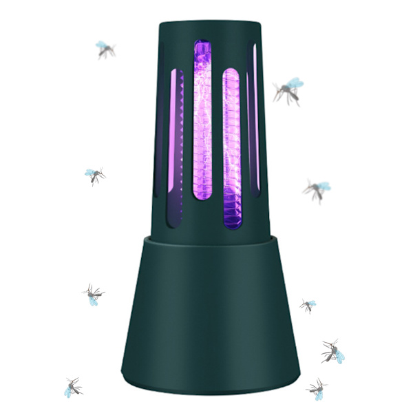 Hyönteisansaloukku USB-ladattava 360° Hyttysansa LED-lyhty sisä- ja ulkokäyttöön Koti Puutarha Patio Leirintä Green