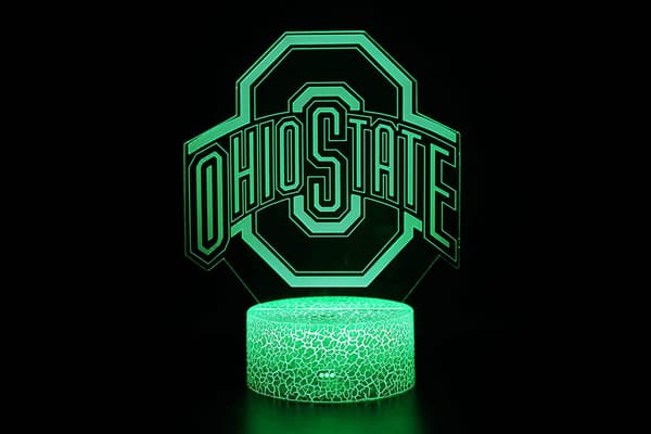 Universitetsfodboldhold Logo 7 Farveskift Dekorationslampe Skrivebord