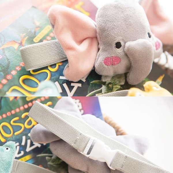 Søde Elefant Gardinholdere - 2 Stk. Blomsterspænde Gardinholdere, Bløde Dekorative Reb til Børneværelse, Vinduesgardintilbehør