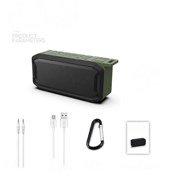 Trådlös Bluetooth Stereo Bärbar Högtalare Stöttålig Ipx7