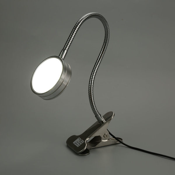 LED-maskinarbejdslampe Svanehalsklip/Fastgørelsesbasisklemmeafbryderlampe (#07)