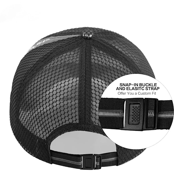 Unisex Andningsbar Full Mesh Baseballkeps Snabbtorkande Löpning h D