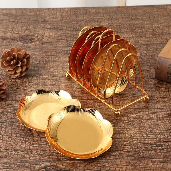 Coaster Creative Drink Coasters Med Dekorativt Ställ Non-sl