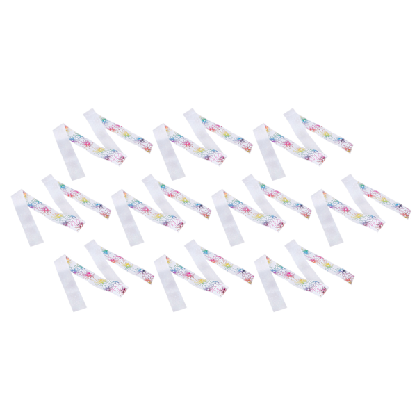 Fyrverkeri mönster band digitaltryck DIY kläder tillbehör huvudbonad 10 yards 38mm(Vit S7 )