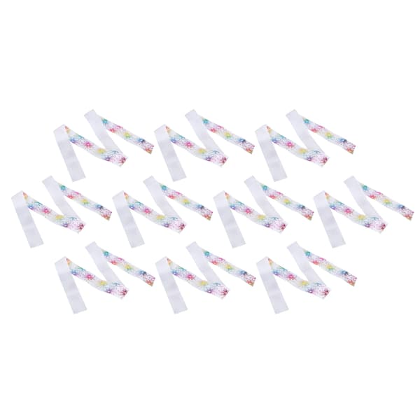 Fyrverkeri mønsterbånd digital utskrift DIY klær tilbehør hodeplagg 10 meter 38mm(Hvit S7 )
