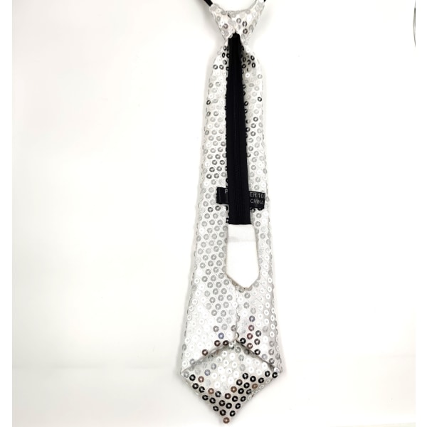 Herr Sequin Slips Självbunden Glans Smal Slips Mode Cos Black