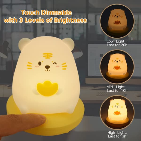 Sød Panda Natlampe Blød Silikone Natlampe C