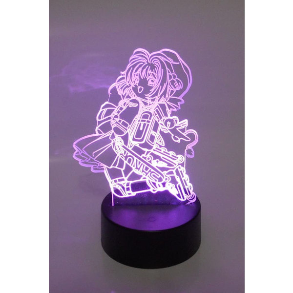 Card Captor Sakura Anime Roller Blade Laser Graverad 3D Effe