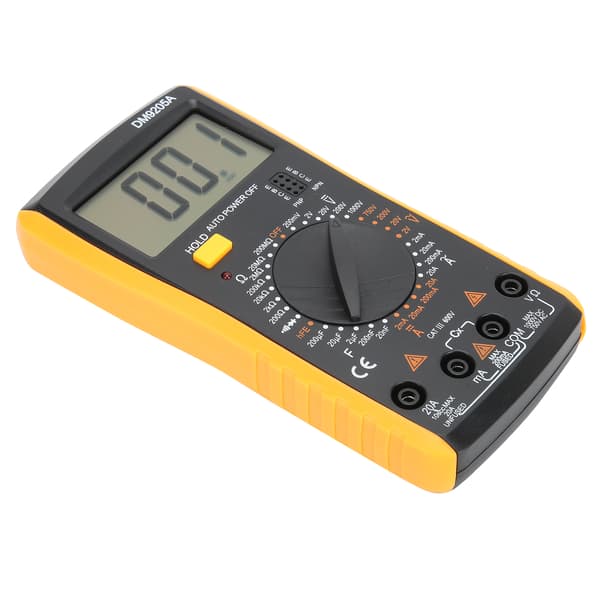 Multimeter Digital AC DC Spenning Strøm Motstand Tester Elektriker Multifunksjonsmåler