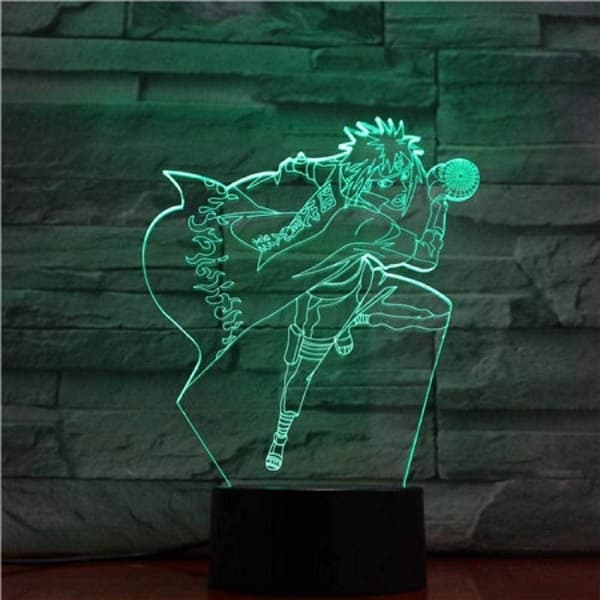 Naruto Kakashi Uchiha Sasuke 3D Illusion Natlampe Sm