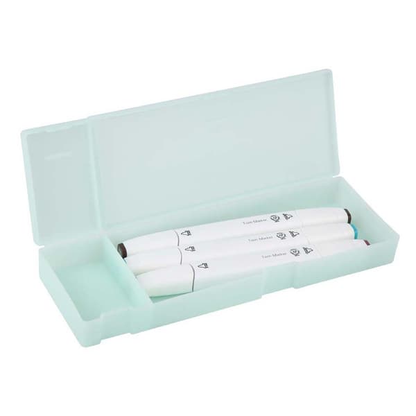 Stor transparent plast pennfodral skolmaterial förvaringsetui (#1)