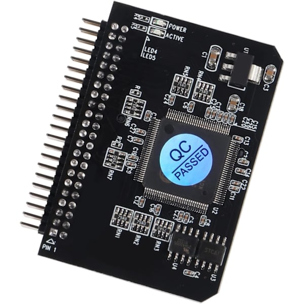 2 st SD-kort till 2,5 tum IDE-adapter SD SDHC SDXC MMC minneskortkonverterare TF minneskort till IDE 44-stiftshane adapter till bärbar hårddisk för DOS/Linux/Wind