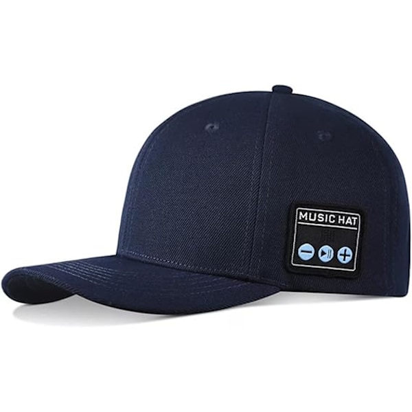 Bluetooth-mössa, Bluetooth-stickad mössa, Bluetooth-mössa för män, Trendig smart mössa, Basebollkeps för män Blue