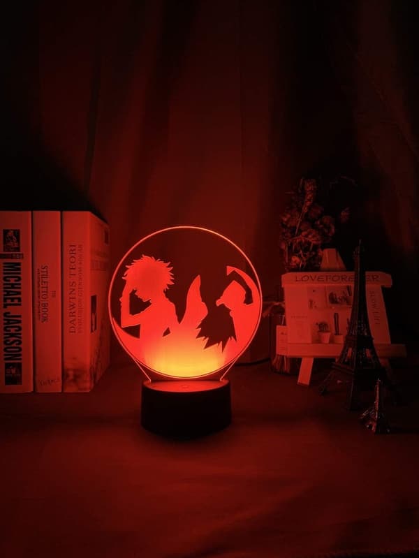 Hunter X Hunter 3D Illusion Natlampe Smart Touch, Ideel Gave til Hjemindretning Børn