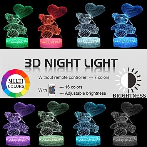 3D Illusion Star Wars Natlampe Dødsstjerne Lampe 16 Farver