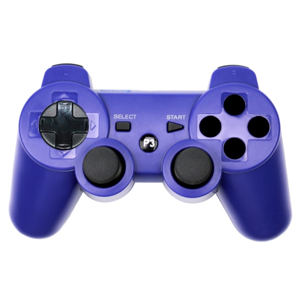 PS3 trådlös handkontroll, Professionell Gamepad, Touch Panel Blue
