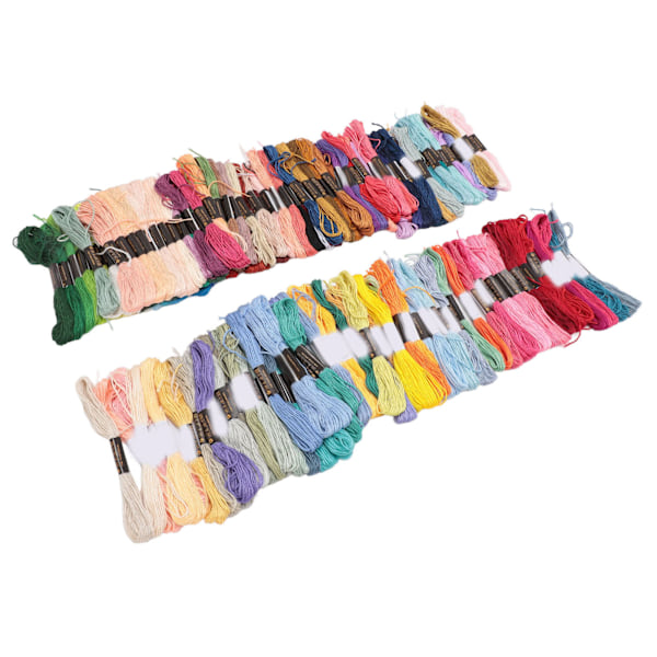 Broderigarn 150 farger 6 tråder Polyester broderigarn håndverkstråd for DIY syverktøy