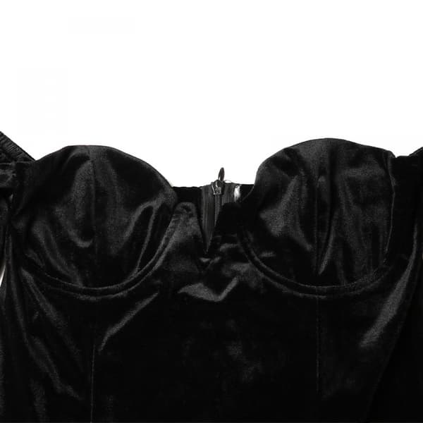 Elegant Off Shoulder Bodycon Festkjole (Sort S)