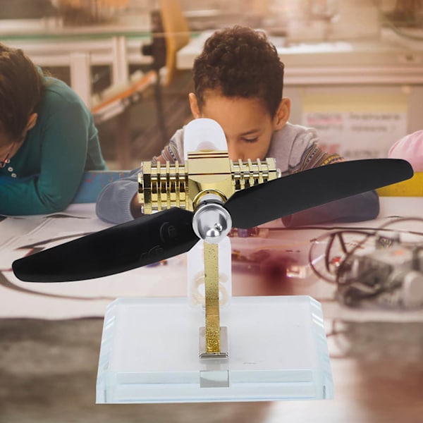 Heta luft Stirlingmotor modell flygplan propeller vetenskapsexperiment undervisning fysik leksak