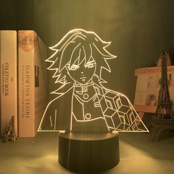 Demon Slayer Kamado Nezuko 3D Illusionslampa, Kreativ 3D Japansk Animelampa - Perfekt Present för Hemmet