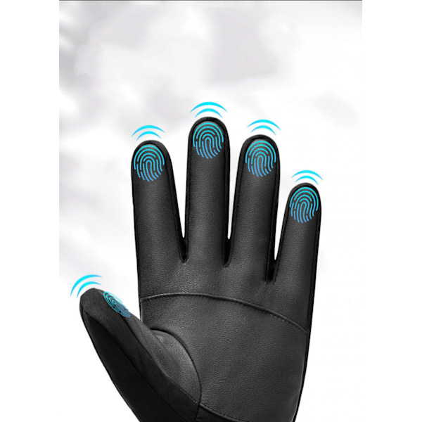 -10℉ Vinterhandsker Mænd Kvinder, 10 Touchscreen Fingre Sne Sk