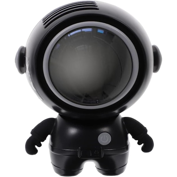 Bærbar halsventilator, kraftfuld håndholdt ventilator, 3 hastigheder USB genopladelig, sødt astronautdesign, mini kølende personlig ventilator til hjemmekontor