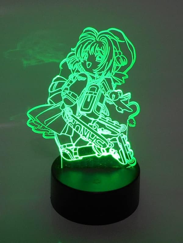 Card Captor Sakura Anime Rulleskøjte Laser Graveret 3D Effekt