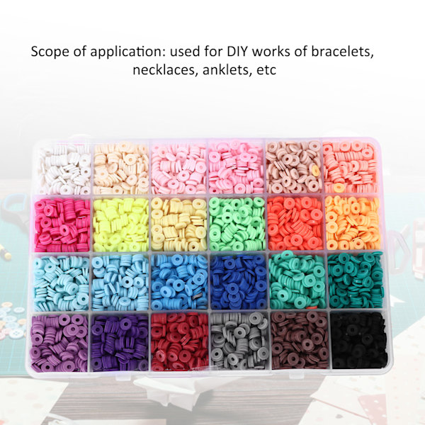 Lera Pärlset 24 Färger Lätt Vattentät DIY Intressant Attraktiv Dekorativ Armband Tillbehör för Present