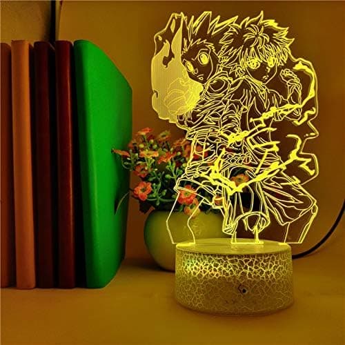 Hunter X Hunter 3D Illusion Natlyslampe med Smart Touch, Ideel Gave til Hjemindretning Børn