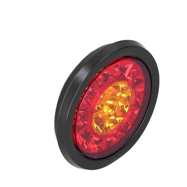 12-24V 16LED Rund Baglygte Rød Gul Lysfarve Blinklys til Trailer Lastbiler Caravan RV
