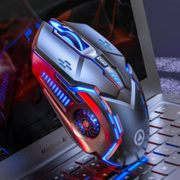 Trådbunden ergonomisk spelmus med 7 programmerbara knappar, Chr