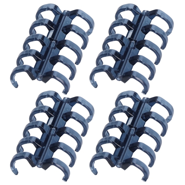 20 stk. Bindende Ringe Segmenteret Design Hold 60 Ark 11mm Bindende Tykkelse Kontorartikler Blå