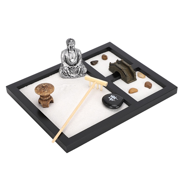 Zen-stil Buddha hagesandbrett dekorasjon håndverk hjem stue tehus ornament