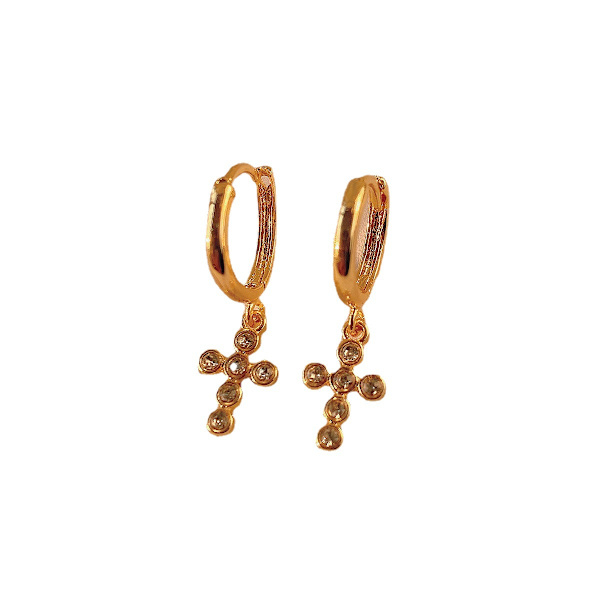 2PCS Huggie Hoop Örhängen,  Post Dangle Hoop Örhängen