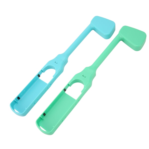 Game Golfklubbor Ergonomiska Justerbara Dubbla Skydd Golf Game Controller Grepp för Switch för Joy Con Controllers Blå och Grön