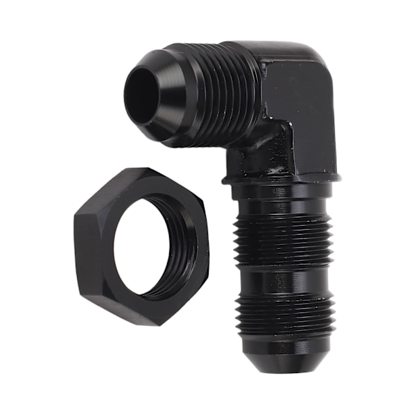 90 Graders 8 AN Flare Bulkhead Adapter Genanvendelig Flare Slange Union Bulkhead Adapter med Møtrik