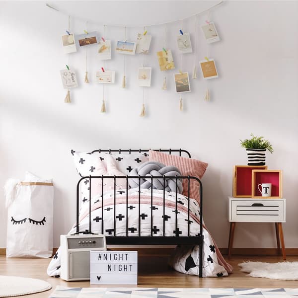 Väggmonterad fotodisplay, kollagebildram för Boho